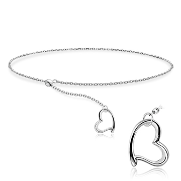 Lovely Heart Silver Bracelet BRS-447